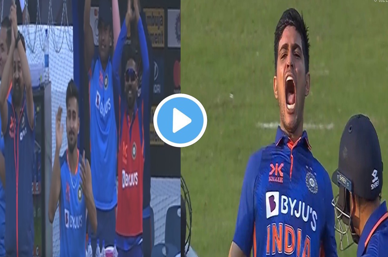 umran malik started dancing as shubman gill stormy double century