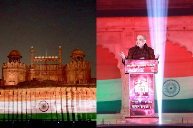 लाल किले पर अमित शाह
