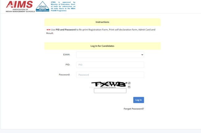 ATMA 2023 Admit Card