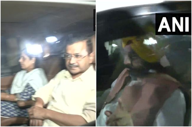 Delhi Liquor Policy Case: CM arvind Kejriwal reached manish Sisodia house with his wife, hindi news