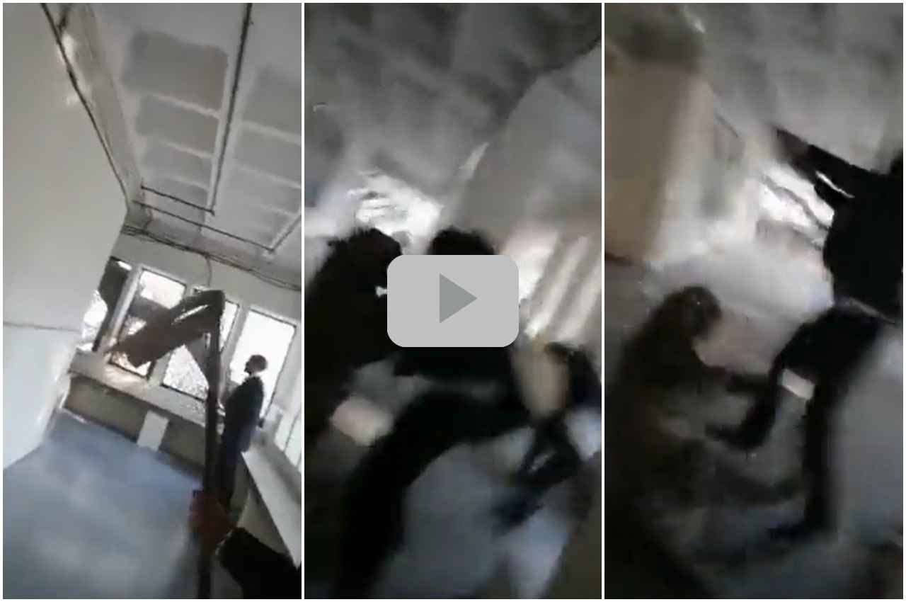 viral video leopard enters court premises in ghaziabad many injures caught on camera