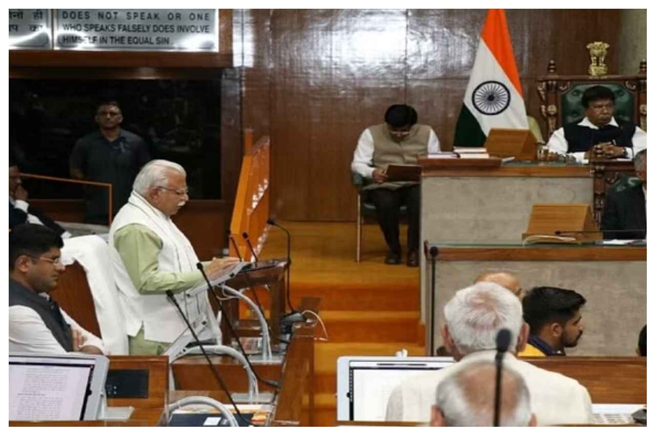Haryana Budget 2023 : CM मनोहर लाल ने पेश किया बजट, SYL के लिए 101 करोड़ का आवंटन, 65 हजार सरकारी भर्तियां