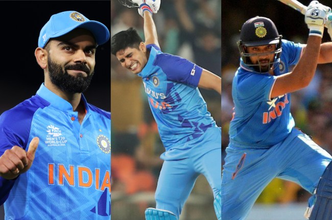 IND vs NZ Shubman Gill Virat Kohli Rohit Sharma