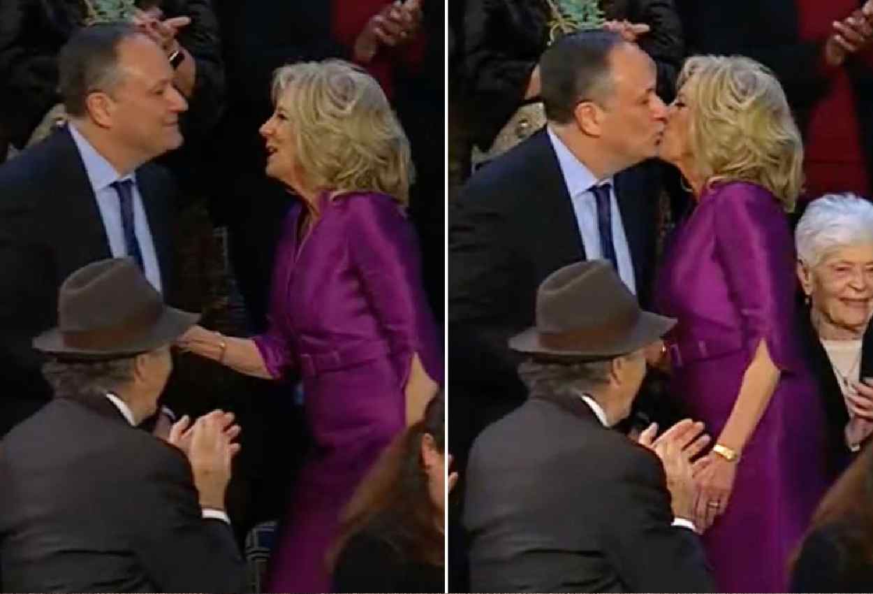 Jill Biden kiss