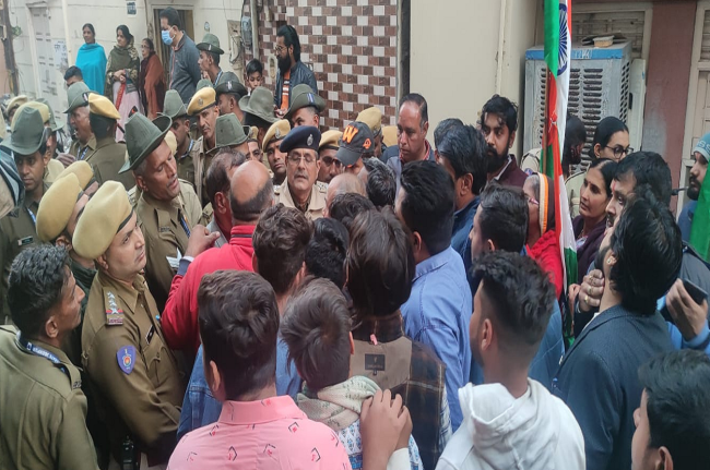 Jodhpur News, Jallap Mohalla, BJP Protest