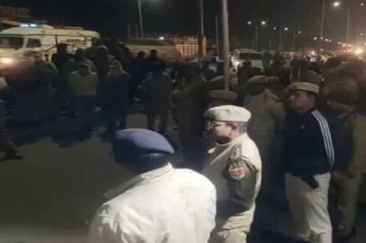 Kirodi Lal Meena, Police Reached at Protest Place Kirodi Lal Meena, Police Reached at Protest Place