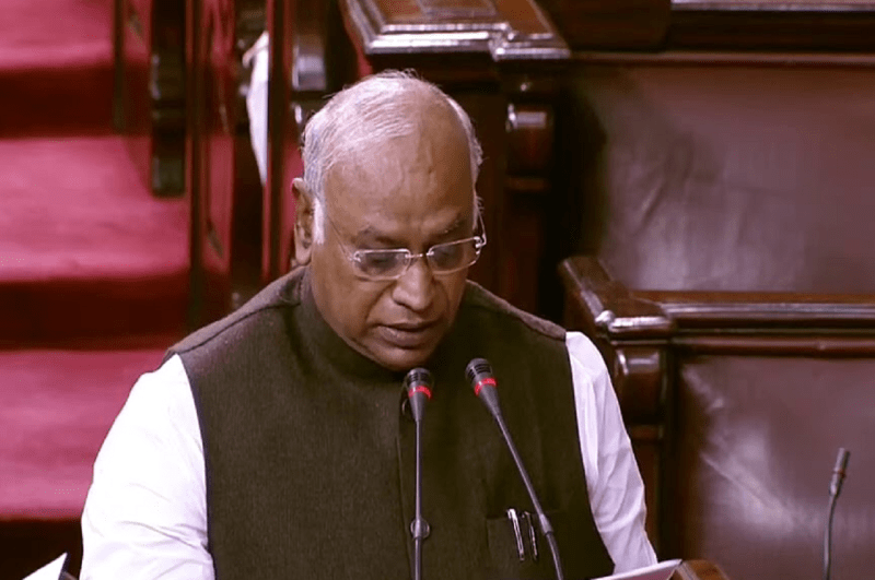 Mallikarjun Kharge In Rajyasabha