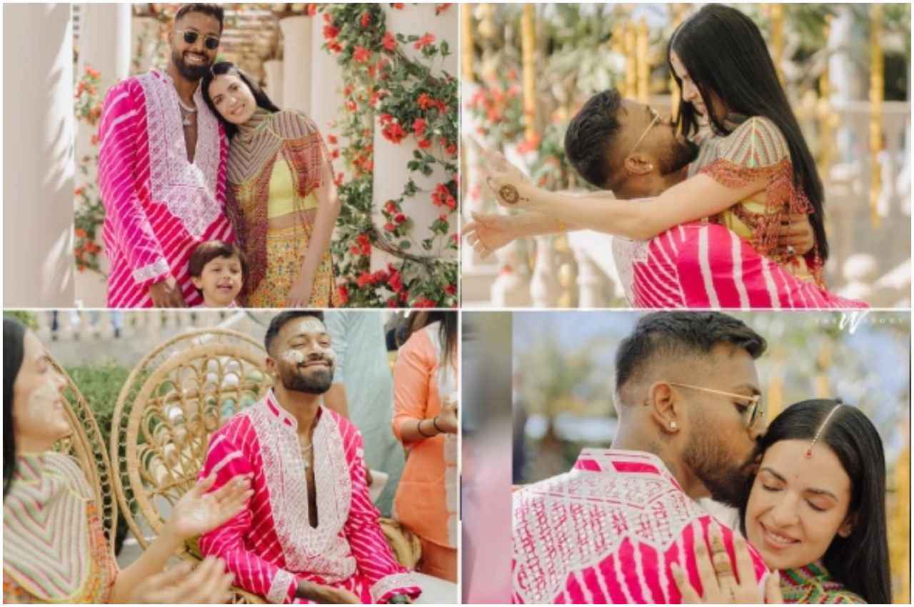 Natasa Stankovic Hardik Pandya haldi ceremany