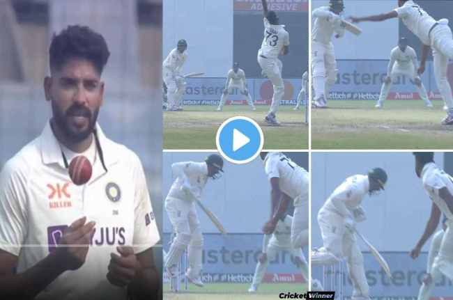 IND vs AUS live Australia batsman could not play dangerous ball of Siraj