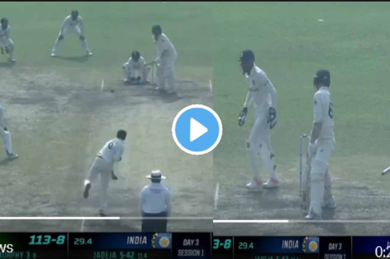 IND vs AUS 2nd Test Nathan Lyon bowled Ravindra Jadeja