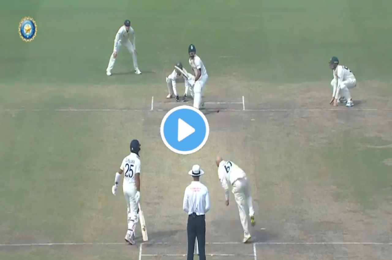 IND vs AUS 2nd Test Nathan Lyon to Shreyas Iyer out Caught by Murphy