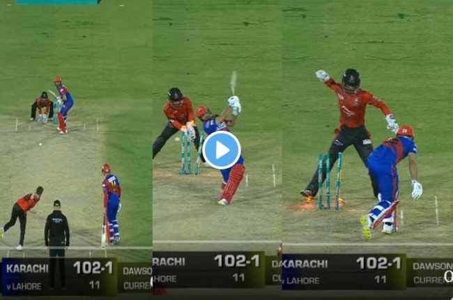 PSL 2023 Haider Ali clean bowled by Liam Dawson