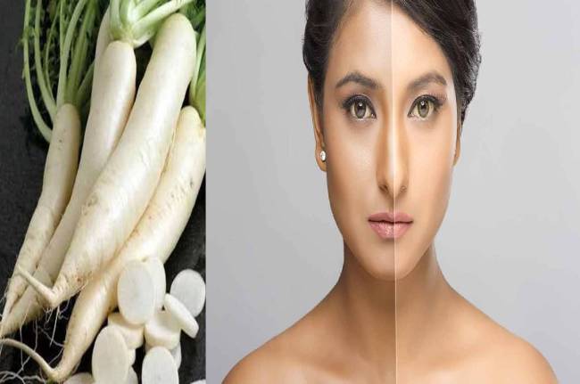 Skin care TIPS mooli face pack remedies to become fair gora hone ka nuskha