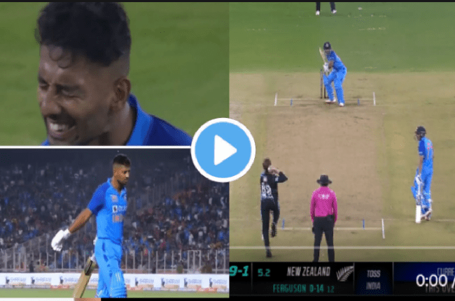 IND vs NZ 3rd T20I Rahul Tripathi looked very angry and sad after dismissed