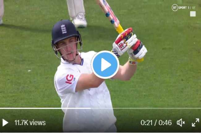 NZ vs ENG 2nd test live Harry Brook hit brilliant Six against Daryl Mitchell