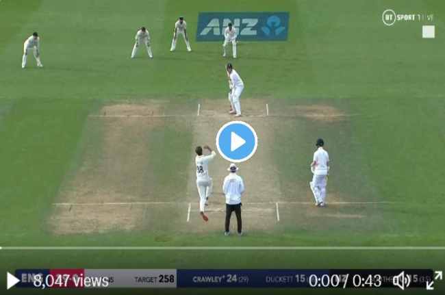 NZ vs ENG Zak Crawley dismissal Dangerous In Swing Ball Ball clean bowled by Southee NZ vs ENG Zak Crawley dismissal Dangerous In Swing Ball Ball clean bowled by Southee