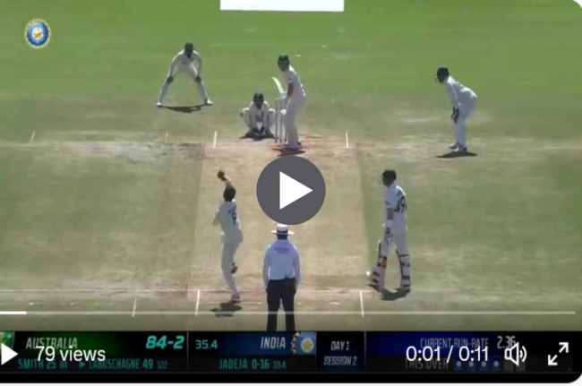 IND vs AUS 1st test Jadeja to Labuschagne out Stumped