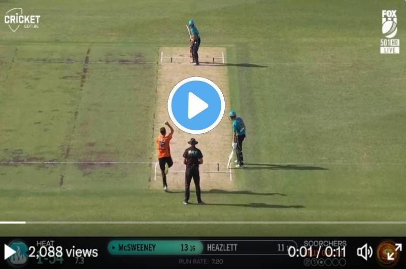 BBL 2023 live score Nathan McSweeney hit Superb six