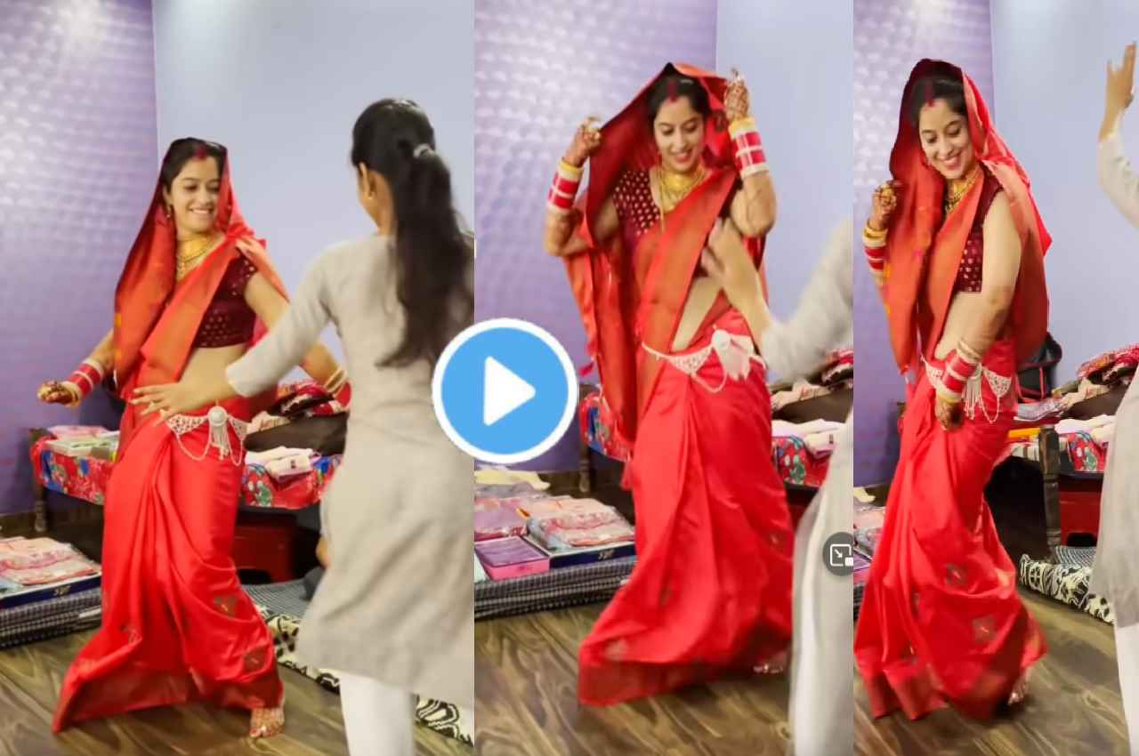 Bhabhi Dance Video: पतली कमर...जबरदस्त डांस...नई नवेली भाभी ने सपना चौधरी के स्टाइल में उड़ा दिया गर्दा, देखें