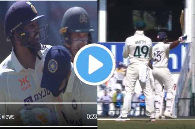 IND vs AUS 1st test rohit sharma century celebrate Jadeja Virat Kohli Steve Smith Reaction