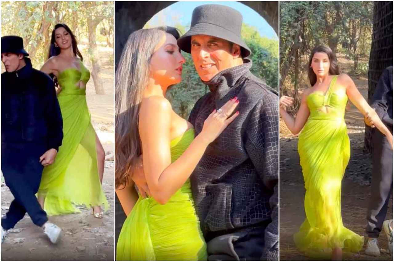 Nora Fatehi And Akshay Kumar Viral Romantic Video