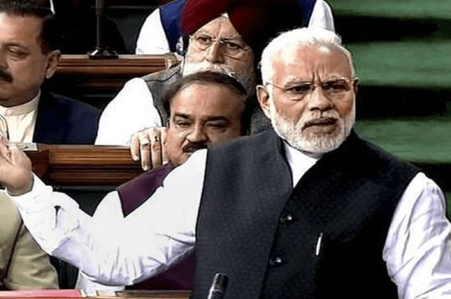 PM Modi In loksabha