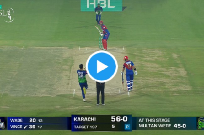 PSL 2023 MS vs KK James Vince Six