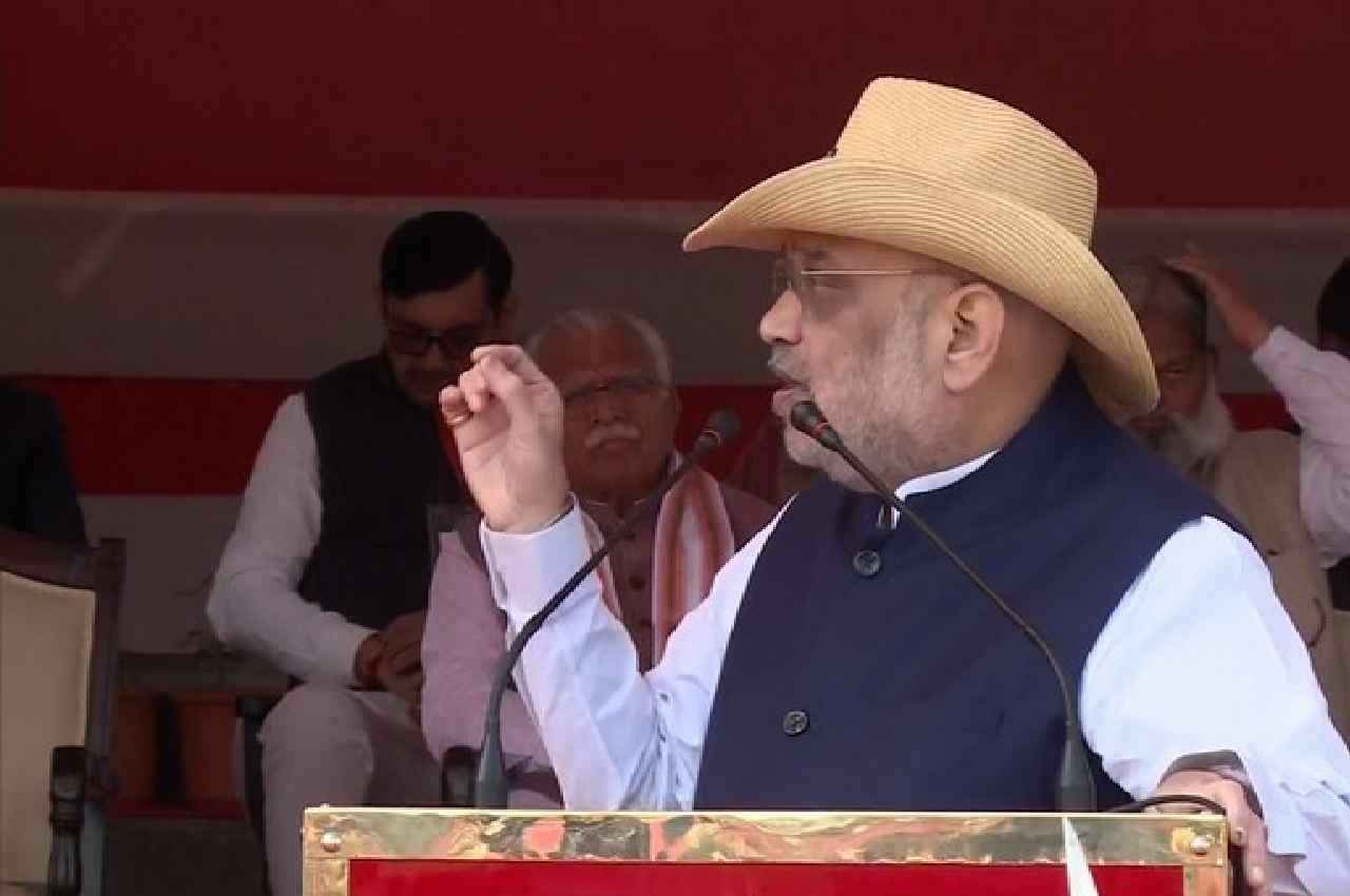 Pulwama Attack Anniversary, Amit Shah, President colour award, Haryana police