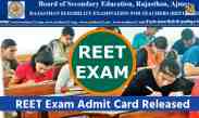 REET Exam Admit Card Released