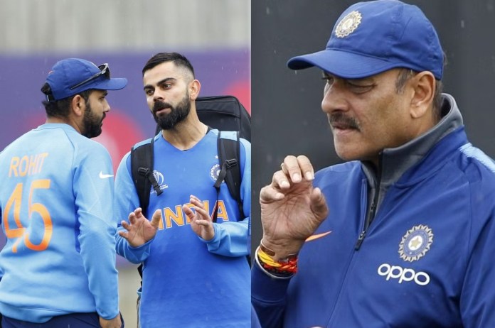 Rohit Sharma Virat Kohli Ravi Shastri