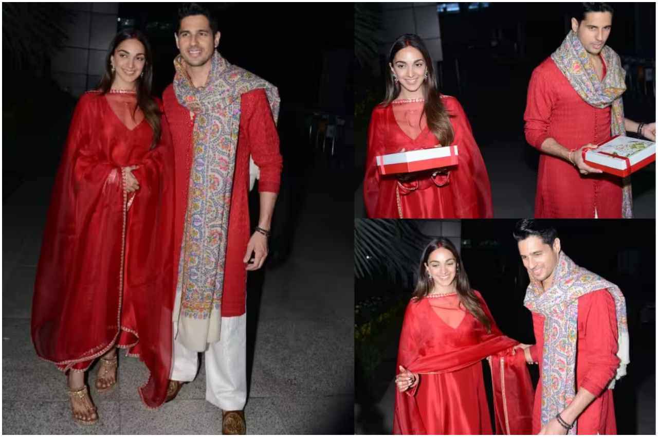 Sidharth Kiara Wedding Update: सिंदूर, मंगलसूत्र और गुलाबी चूड़े में ससुराल पहुंची सिद्धार्थ की दुल्हन, ऐसे हुआ कपल का स्वागत
