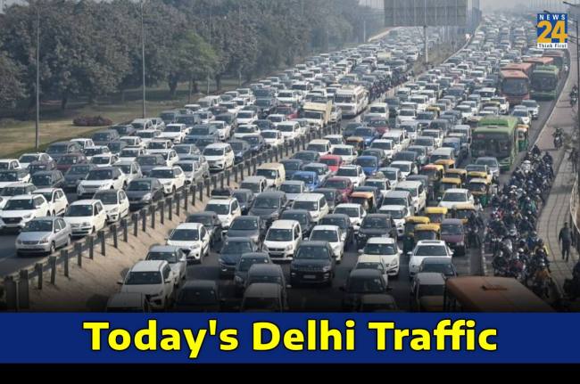  delhi traffic jam live,  delhi traffic jam today, delhi traffic jam update, Delhi Traffic Live Update, delhi traffic route, delhi traffic route today,  delhi traffic today, ncr traffic,