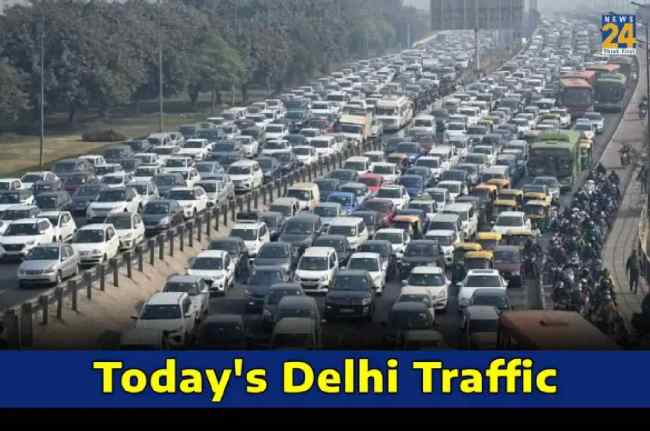 Today's Delhi Traffic Today's Delhi Traffic, , delhi traffic route today, delhi traffic today, ncr traffic