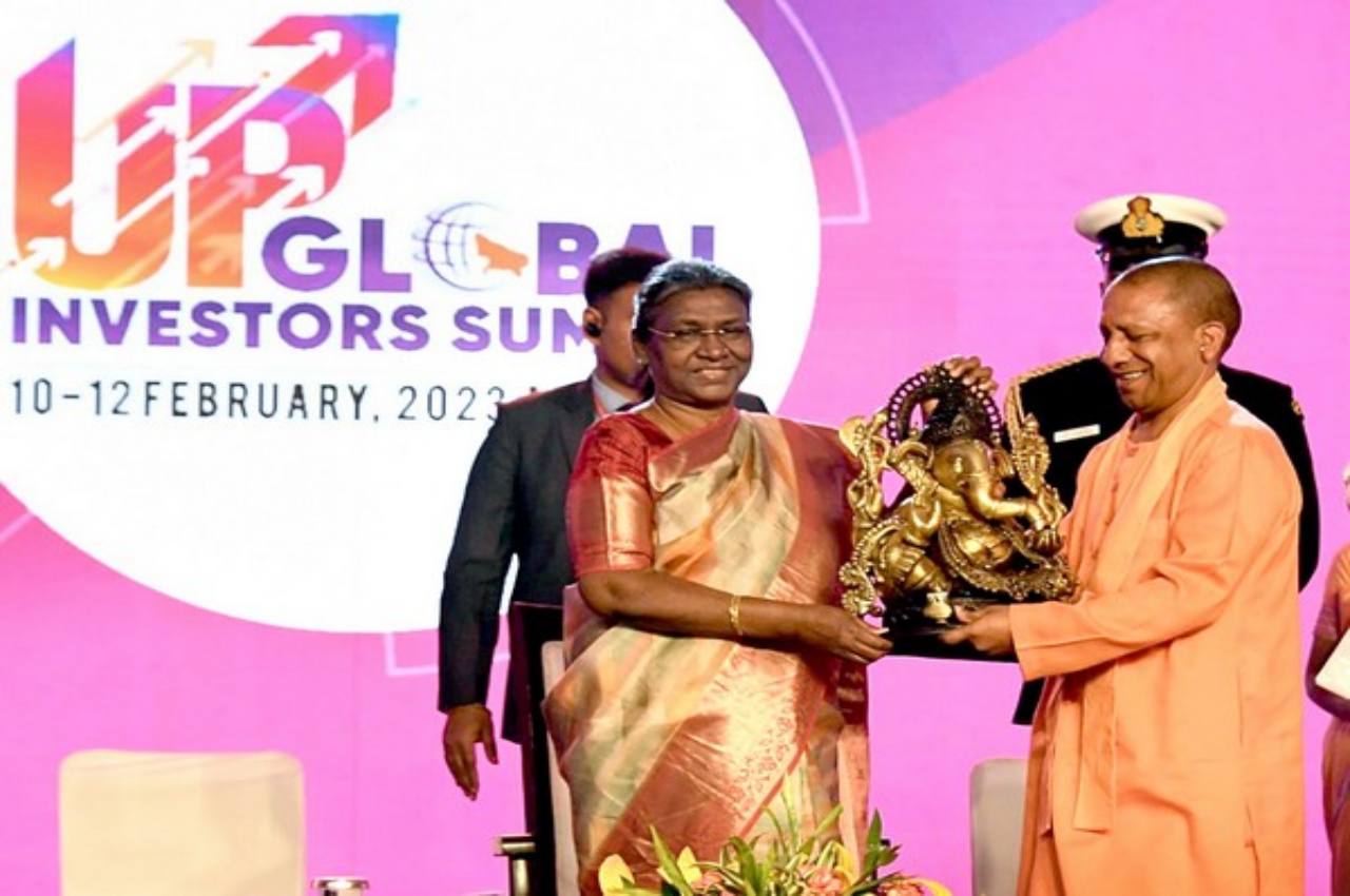 UP GIS 2023 President Draupadi Murmu reached concluding session of summit said If uttar pradesh prospers country will also prosper
