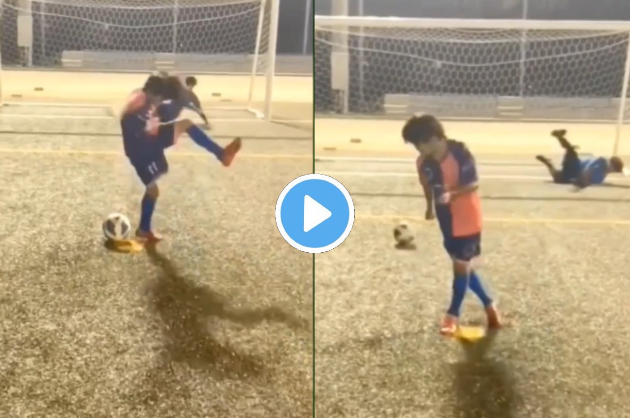 Viral Video 12 Year boy scores amazing goal