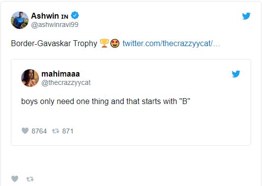 ashwin tweet reply
