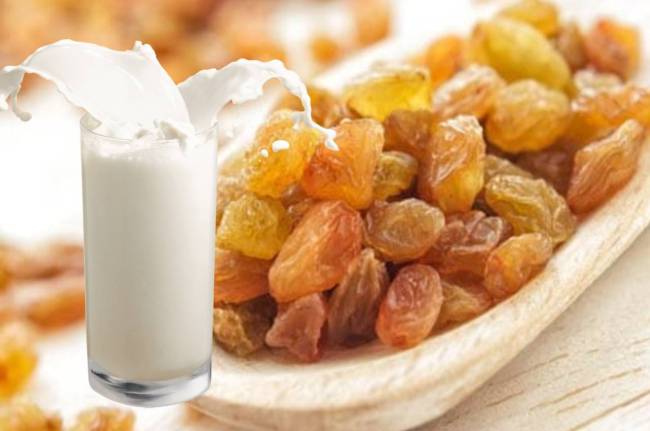 doodh kishmish khane ke fayde