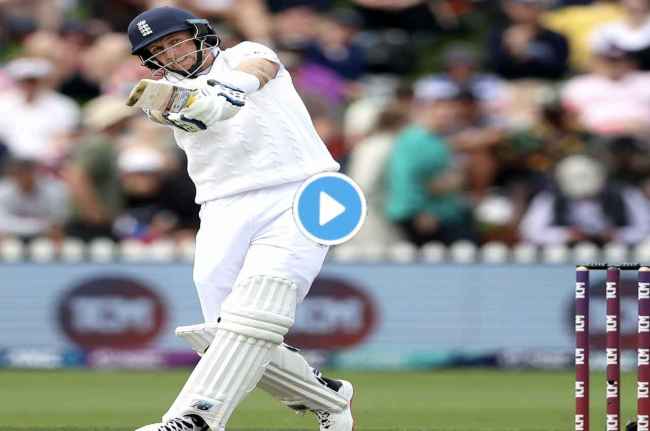 joe root hit a tremendous six