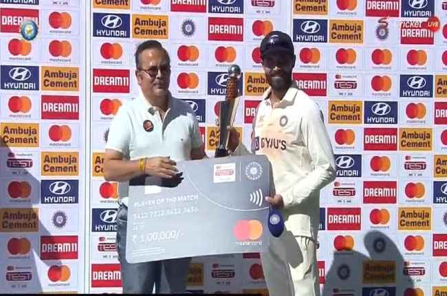 ravindra jadeja brilliant comeback man of the match