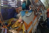 road accident two trucks collision in burhanpur