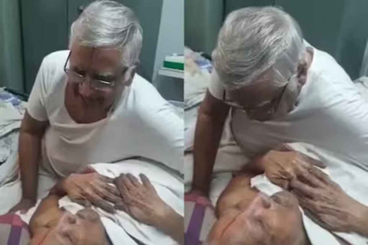 105 साल के पिता के लिए 75 साल के बेटे ने गाया गाना, ये वायरल वीडियो आपकी आंखों में आंसू ला देगा
