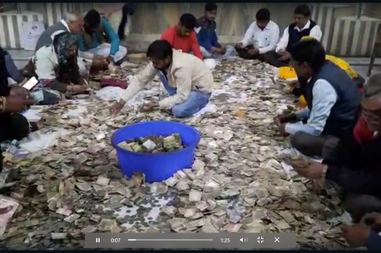 Gwalior, Achaleshwar Mahadev Temple, Madhya Pradesh, donation box