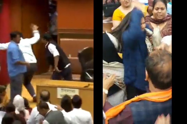 Delhi, MCD, AAP, BJP, Councillor, fight, Civic Center