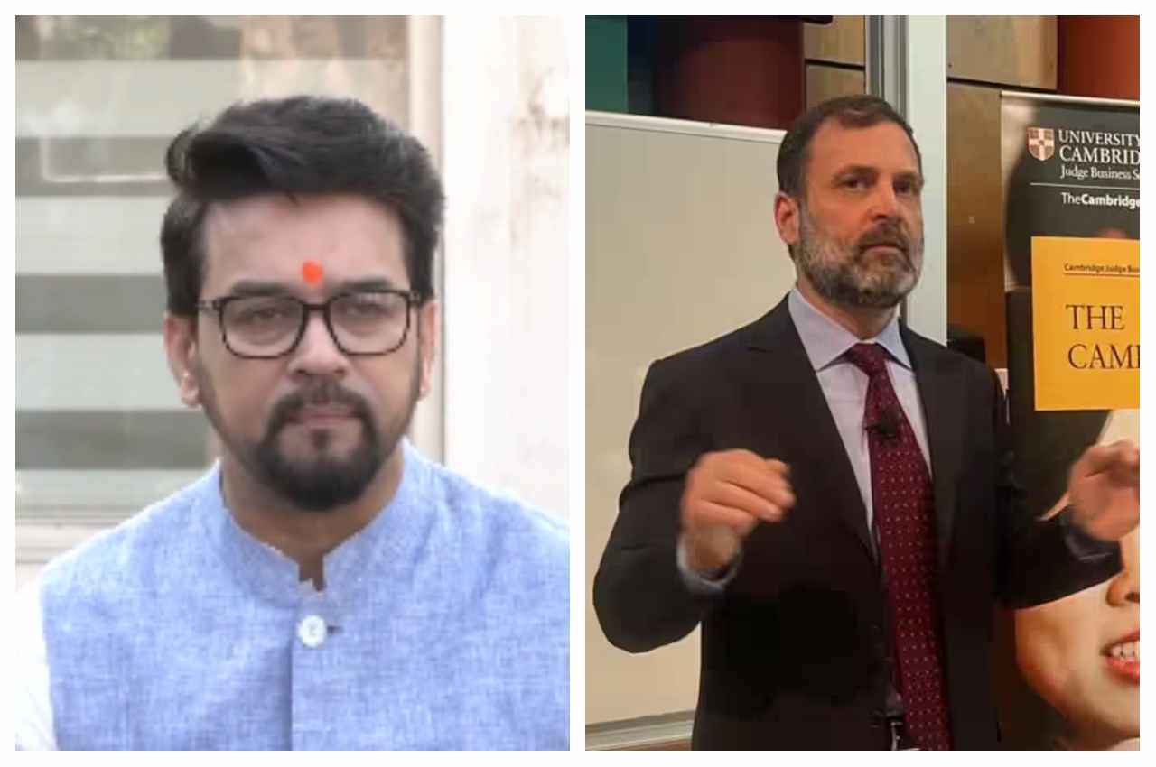 अनुराग ठाकुर का राहुल गांधी पर पलटवार, बोले- उनके फोन नहीं, दिमाग में पेगासस
