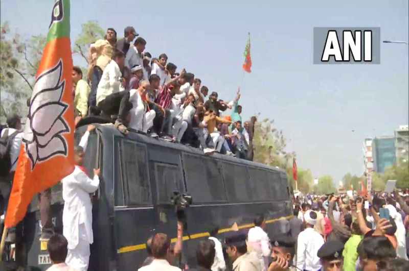 BJP Protest In Jaipur