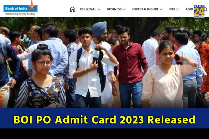 BOI PO Admit Card 2023