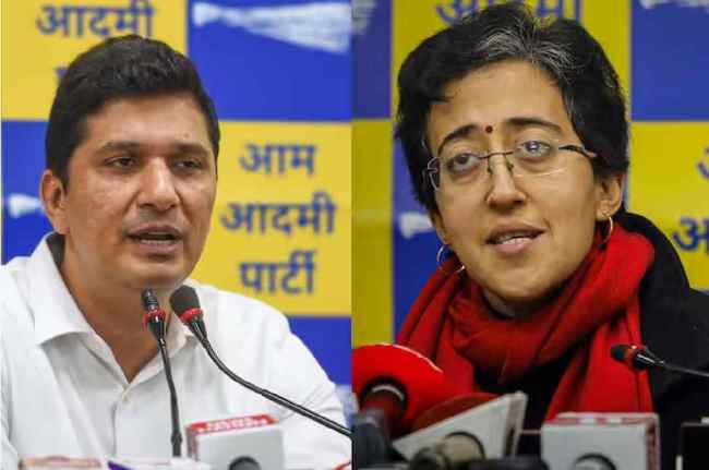 Delhi Politics atishi, saurabh bhargdwaj, AAP, Atishi to take oath as minister, new Delhi Ministers, Excise policy, liquor scam, manish sisodia, Satyendar Jain