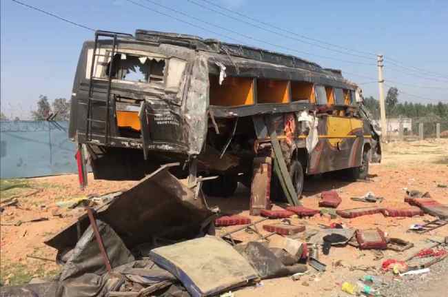 Ambala, Haryana, Haryana Accident, trailer truck bus collision, Yamuna Nagar-Panchkula highway, Shahzadpur