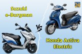 Honda Activa Electric, Suzuki e-Burgman, honda scooters, suzuki scooters, ev scooters, scooters under 1 lakhs