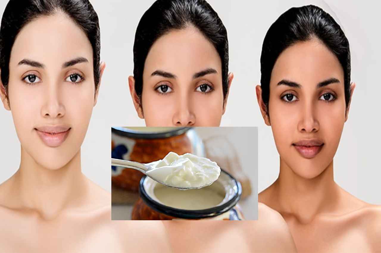 Summer skin care glowing skin care routine benefits of applying curd on face